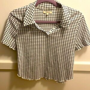 Madewell cropped Blouse size large
